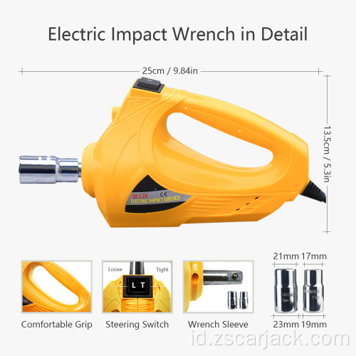 Untung Jack Mobil Gunting Listrik DC12V 3 in1